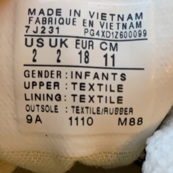 Converse Chuck Taylor All Star High Top Infant Sneakers Sz2 - Picture 14 of 14